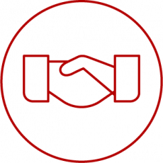 Icono de apretón de manos