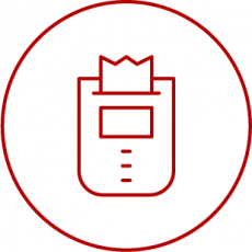 Icono de un datáfono