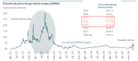 Evoluci&oacute;n del Precio del Gas Natural